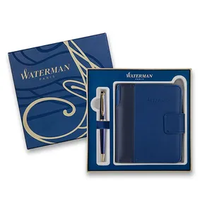 Waterman Expert Blue GT Kugelschreiber, Geschenkset mit Notizbuch